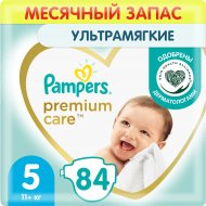 Подгузники «Pampers» Premium Care Размер 5, 11 кг+, 84 шт