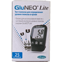 

Тест полос.опред.глюк"GLUNEO LITE"(25шт)