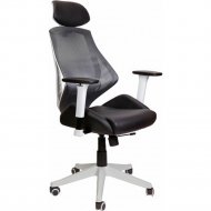 Компьютерное кресло «AksHome» Space, экокожа/ткань-сетка, черный/серый