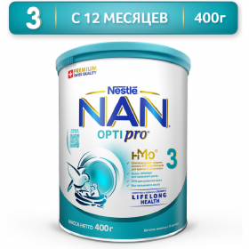 На­пи­ток мо­лоч­ный сухой «Nestle» NAN 3 OptiPro, с 12 ме­ся­цев, 400 г