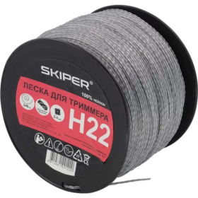 Леска для тримме­ра «Skiper» H22, 2.4 мм, кру­че­ный, се­реб­ри­стый, 346 м