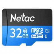Карта памяти «Netac» MicroSDHC 32GB Class 10 UHS-I P500 Standard с адаптером, NT02P500STN-032G-R