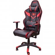 Компьютерное кресло «AksHome» Viper, экокожа, черный/красный