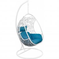 Кресло подвесное «AksHome» Bali, белый/синий