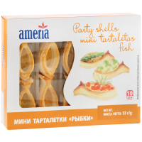 

Тарталетки "AMERIA" (мини,рыбки)55г