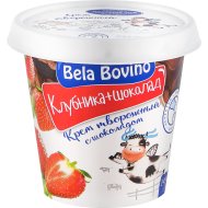 Крем творожный «Bela Bovino» с клубникой и темным шоколадом, 3%, 145 г