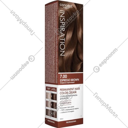 Крем-краска для волос «Concept Fusion» тон 7.0 эспрессо коричневый, 100 мл
