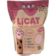 Наполнитель для туалета «Licat» силикагелевый, звездный песок, 1.5 кг
