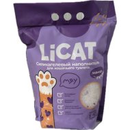 Наполнитель для туалета «Licat» силикагелевый, лаванда, 1.5 кг