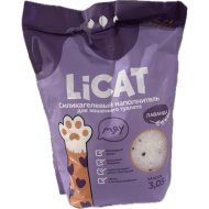 Наполнитель для туалета «Licat» силикагелевый, лаванда, 3.05 кг