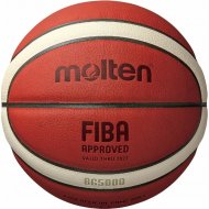 Баскетбольный мяч «Molten» B6G5000 FIBA, премиум-класса кожа, размер 6