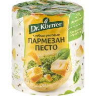 Хлебцы хрустящие «Dr.Korner» рисовые с песто и пармезаном, 80 г