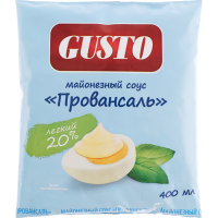 

Майон. соус "GUSTO" (п/эт) 400 мл