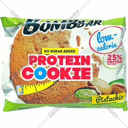 Протеиновое печенье «Bombbar» неглазированное, фисташка, 40 г