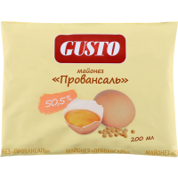 

Майонез провансаль "GUSTO"(п/эт) 200 мл