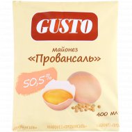 Майонез «Gusto» Провансаль столовый деликатесный 50.5%, 400 мл