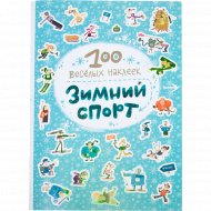 Книжка с наклейками «100 веселых наклеек. Зимний спорт» Магай Н.