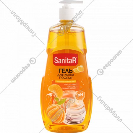 Средство для посуды «SanitaR» мандарин и белый чай, 900 г