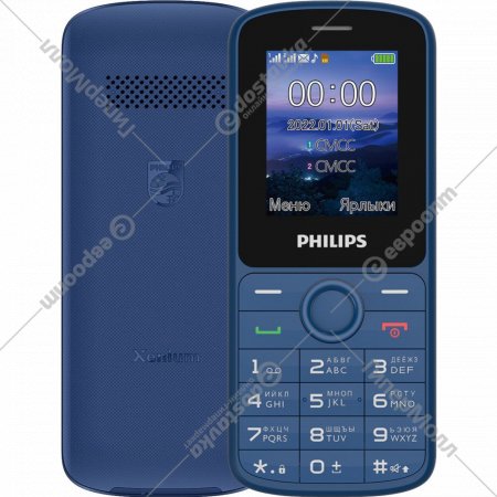 Мобильный телефон «Philips» Xenium E2101, CTE2101BU/00, синий