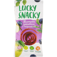 

Яблочные завитки"LUCKYSNACKY"(черн)20г