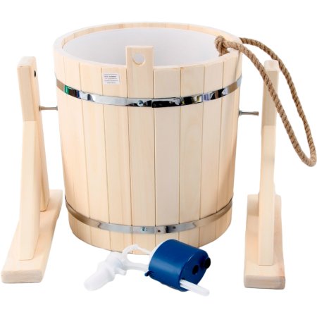 Русский душ с пластиковой вставкой и наливным клапаном, 20 л