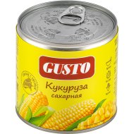 Кукуруза консервированная «Gusto» сахарная, 340 г
