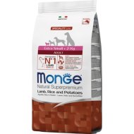Сухой корм Monge Dog Speciality Line Extra Small, для взрослых собак миниатюрных пород, ягненок с рисом и картофелем, 800 г