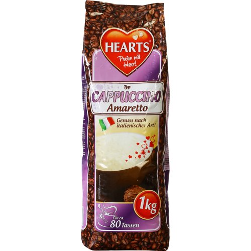 Кофейный напиток «Hearts» Cappuccino Amaretto, 1 кг