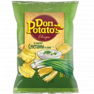 Снеки «Don Potato's» сметана и лук, 80 г