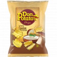 Снеки картофельные«Don Potato's» вкус грибов со сметаной 80 г