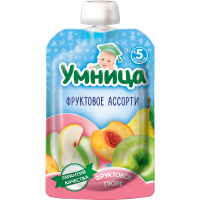 

Пюре "УМНИЦА" (фруктовое ассорти) 100г