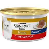 Корм для кошек «Gourmet gold» с говядиной, 85 г