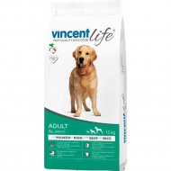 Корм для собак «Vincent» Life Adult, Beef&Rice, 15 кг