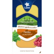 Ассорти сыров «Гауда и Тильзитер» слайсы, 45%, 160 г