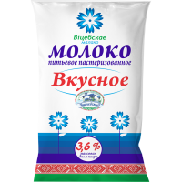 

Молоко "ВКУСНОЕ" (п/пл,3.6%) Витебск 1л
