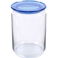 

Банка"PLANO BLUE"(стекл/с крыш 1л N2333)