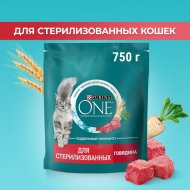 Корм для кошек «Purina One» говядина и пшеница, 750 г