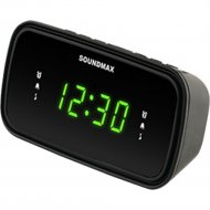 Радиочасы «Soundmax» SM-1588, черный/зеленый