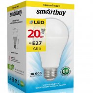 Светодиодная лампа «Smartbuy» A65, 20W, 3000K, E27, теплый белый свет