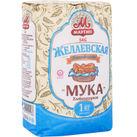 

Мука "МАРТИН ЖЕЛАЕВСКАЯ" пшеничная 1 кг