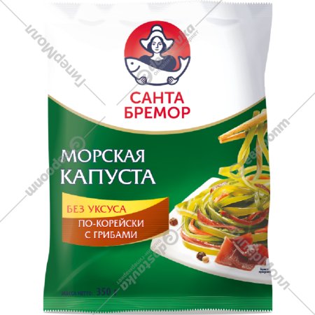 Капуста морская «Санта Бремор» по-корейски с грибами, 350 г