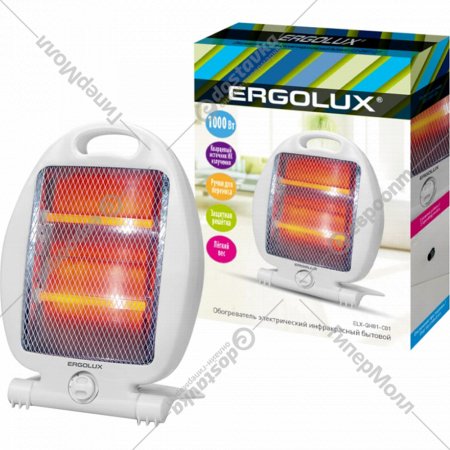 Инфракрасный обогреватель «Ergolux» ELX-QH01-C01, 14543, белый