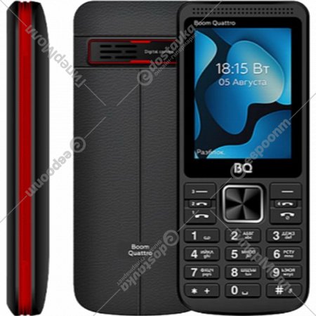Мобильный телефон «BQ» Boom Quattro, BQ-2455, черный