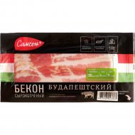Продукт мясной сырокопчёный из свинины «Бекон Будапештский» 140 г