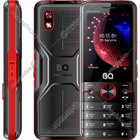 Мобильный телефон «BQ» Disco Boom, BQ-2842, черный/красный