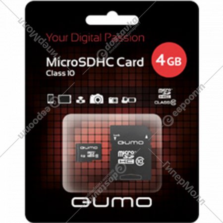 Карта памяти «Qumo» QM4GMICSDHC10, Q19195