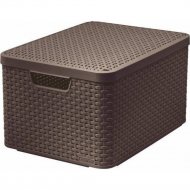Корзина «Curver» style box l v2 lid, 205861, 445x330x248 мм