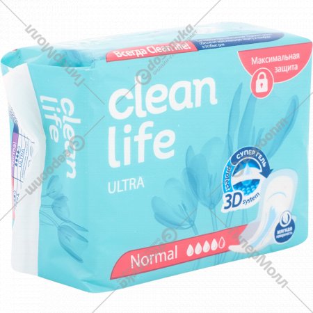 Прокладки гигиенические «Clean life» ultra normal, 10 шт