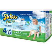 

Трусики-подгузники д/д "SKIPPY"(34 шт.)