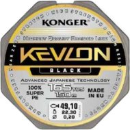 Леска плетеная «Konger» Kevlon X4 Black, 250151016, 150 м, 0.16 мм